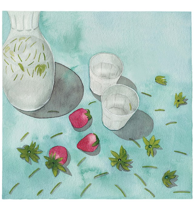 Recette de Sonia Ezgulian : L'eau de fraises